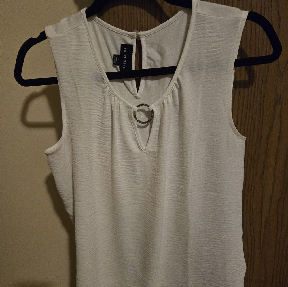 Fortune and Ivy Split Neck Blouse